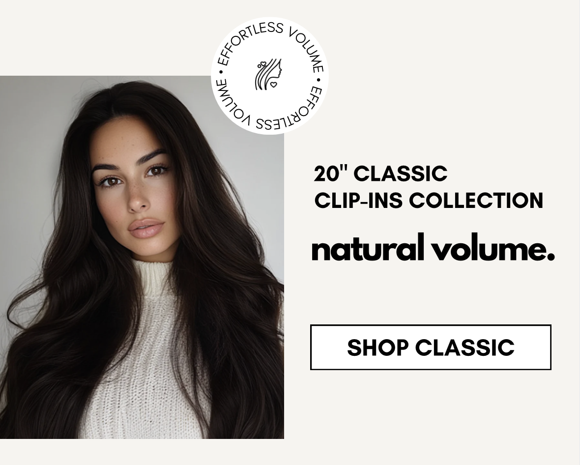 shop classic 20" classic  clip-ins collection natural volume.