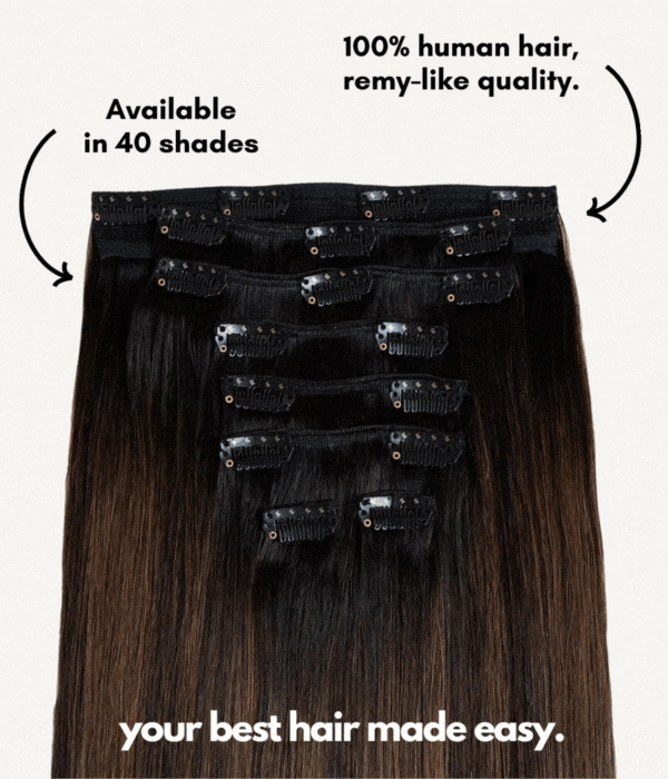 available in 40 shades 100% human hair, remy-like quality. your best hair made easy.