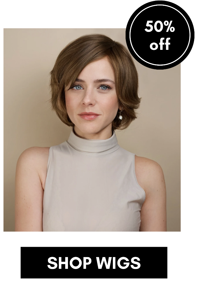 shop wigs. 50% off