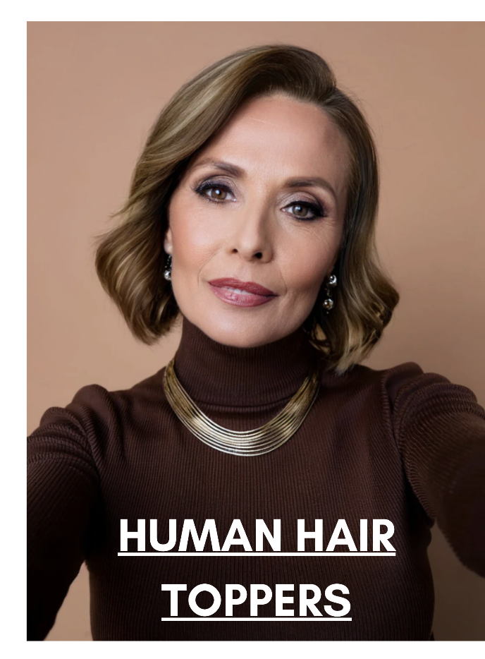 human hair toppers