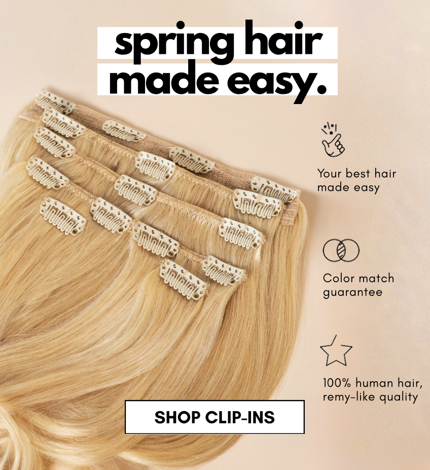 spring hair made easy. shop clip-ins