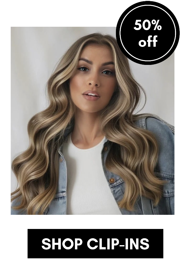 shop clip-ins. 50% off