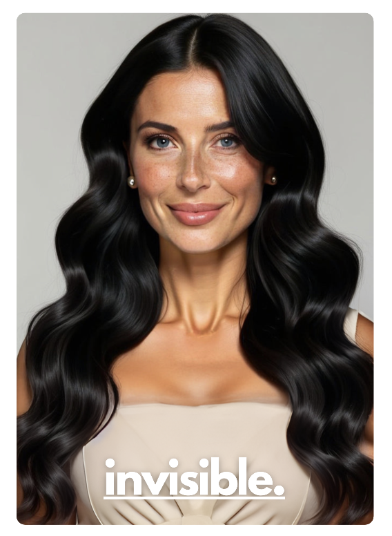 invisible clip-ins.