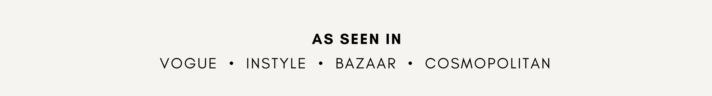 AS SEEN IN