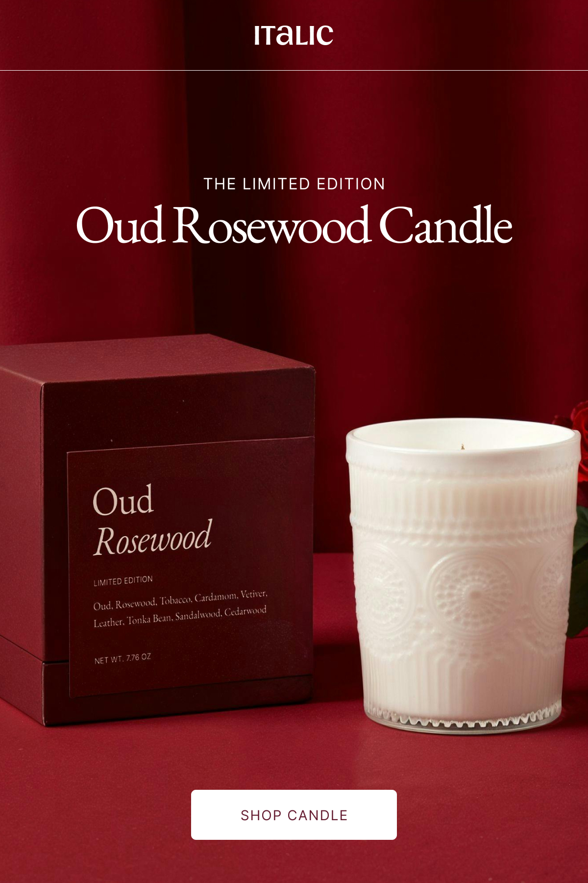 Introducing Oud Rosewood Candle