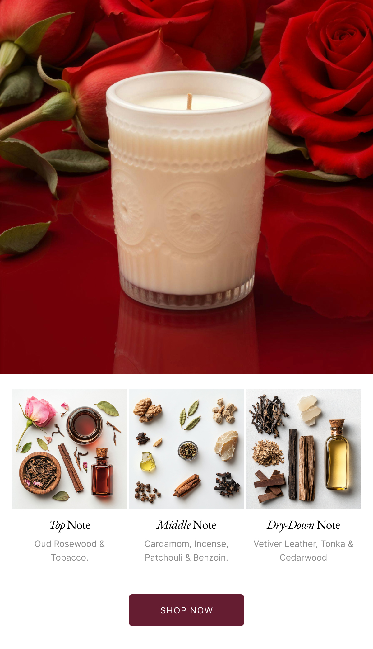 Oud Rosewood Candle