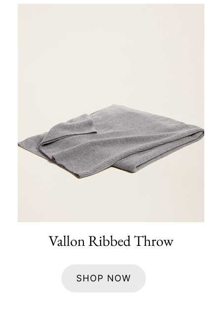 Vallon Ribbed Throw