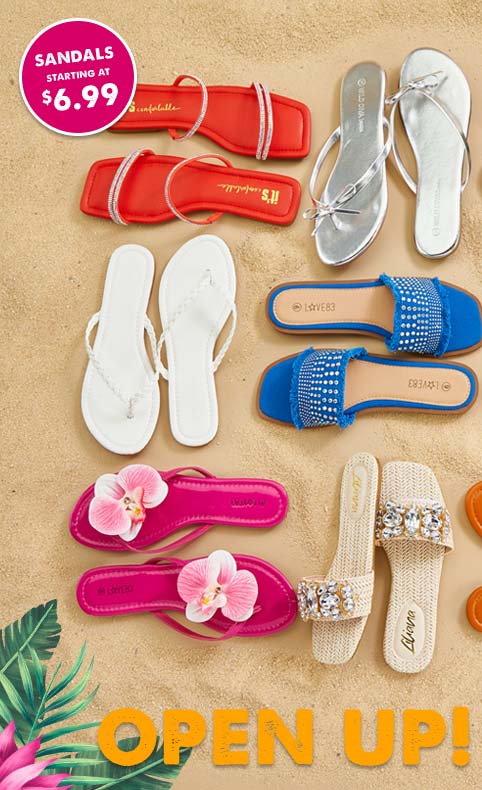 Open up: Shop sandals