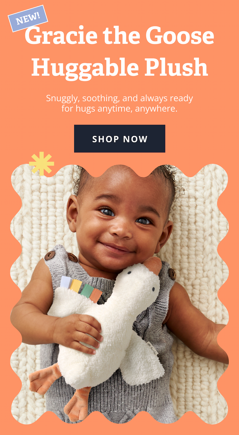 NEW! Gracie the Goose Huggable Plush |  Snuggly, soothing, and always ready for hugs anytime, anywhere. [ SHOP NOW ]