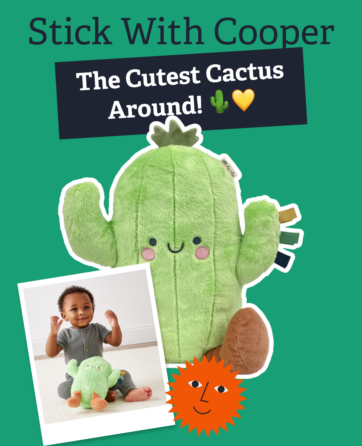 Stick With Cooper The Cutest Cactus Around! 🌵💛