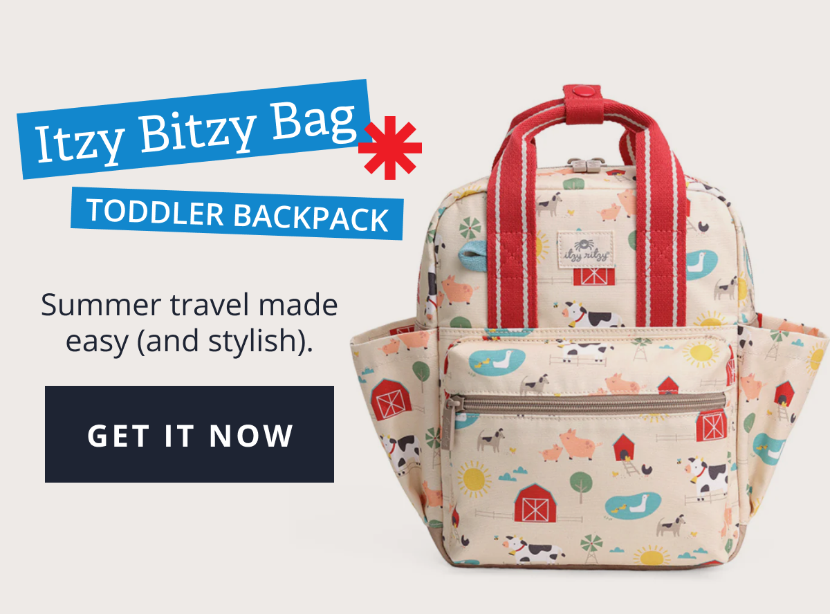 Itzy Bitzy Bag Toddler Backpack | Summer travel made easy (and stylish). [ GET IT NOW ]