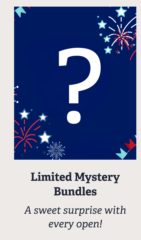 Limited Mystery Bundles → A sweet surprise with every open!