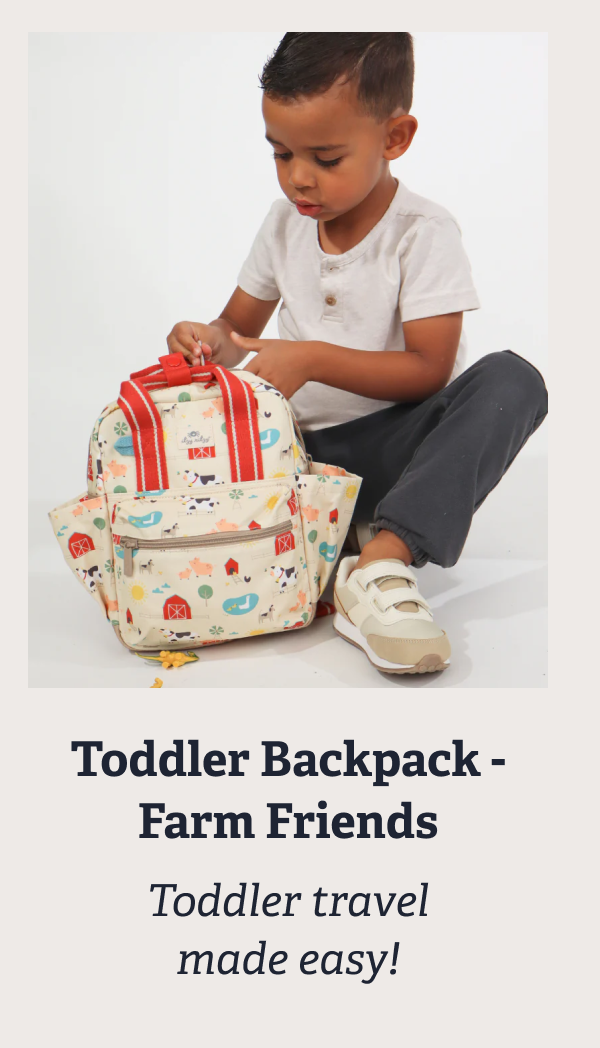  Toddler Backpack - Farm Friends | Toddler travel made easy!