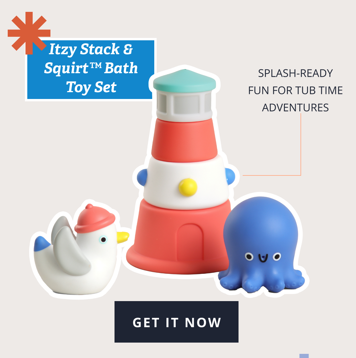 Itzy Stack & Squirt™ Bath Toy Set | Splash-ready fun for tub time adventures [ GET IT NOW ]