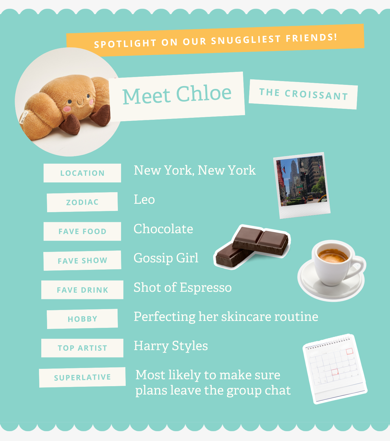 Meet Chloe the croissant