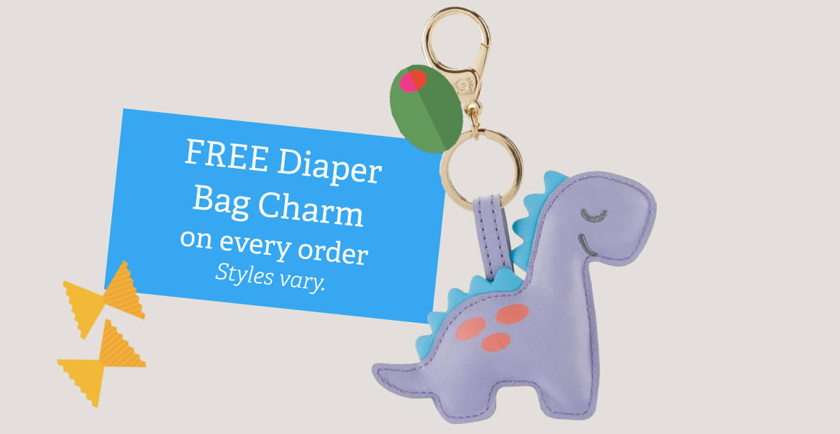 FREE Diaper Bag Charm on every order | Styles vary.