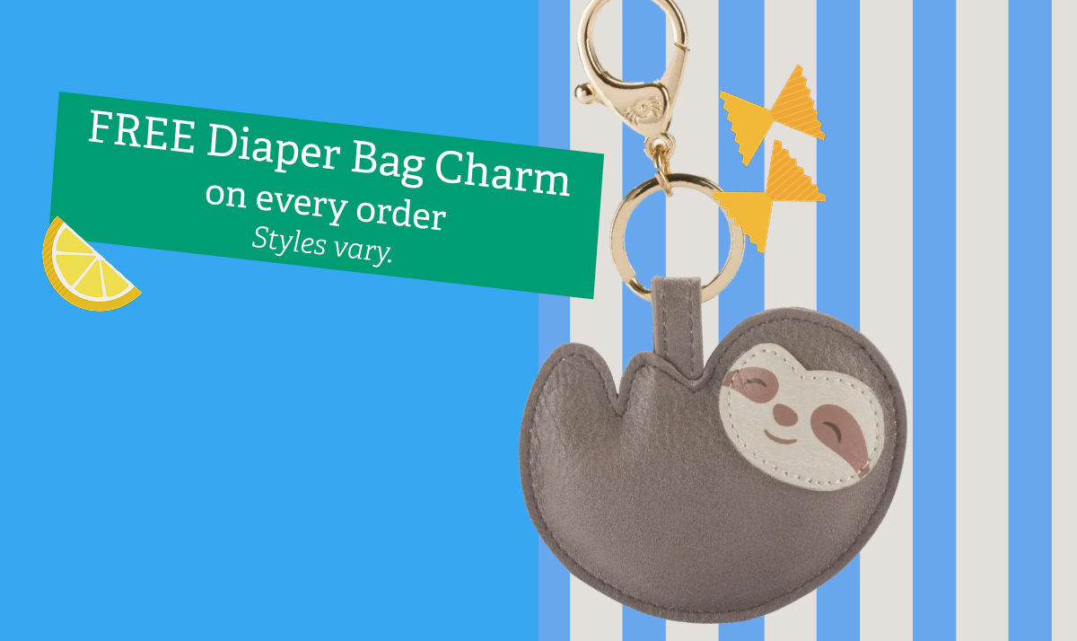 FREE Diaper Bag Charm on every order | Styles vary.