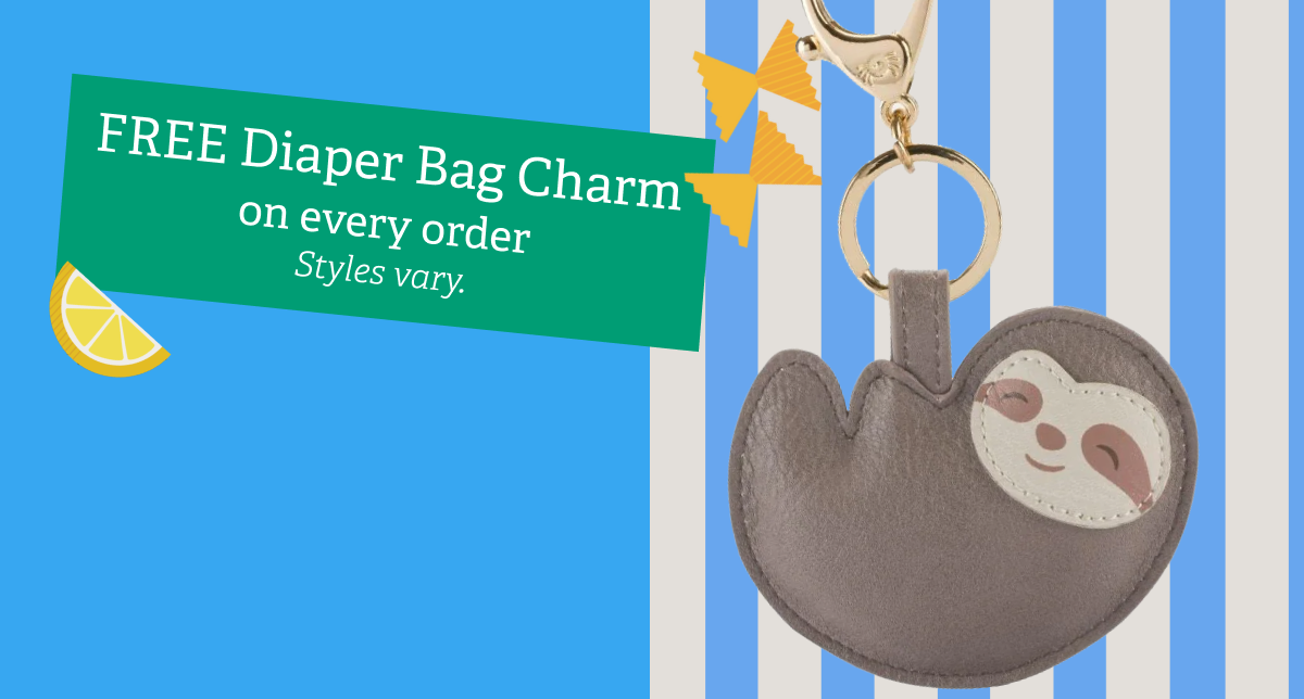 FREE Diaper Bag Charm on every order | Styles vary.