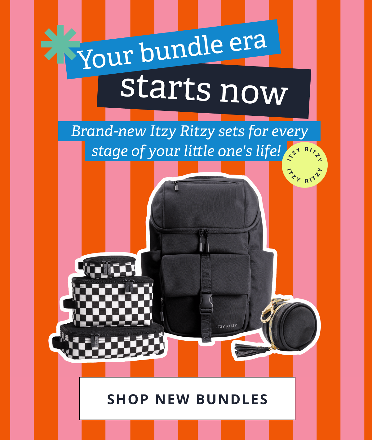 Your bundle era starts now | Brand-new Itzy Ritzy sets for every stage of your little one's life! [ SHOP NEW BUNDLES ]