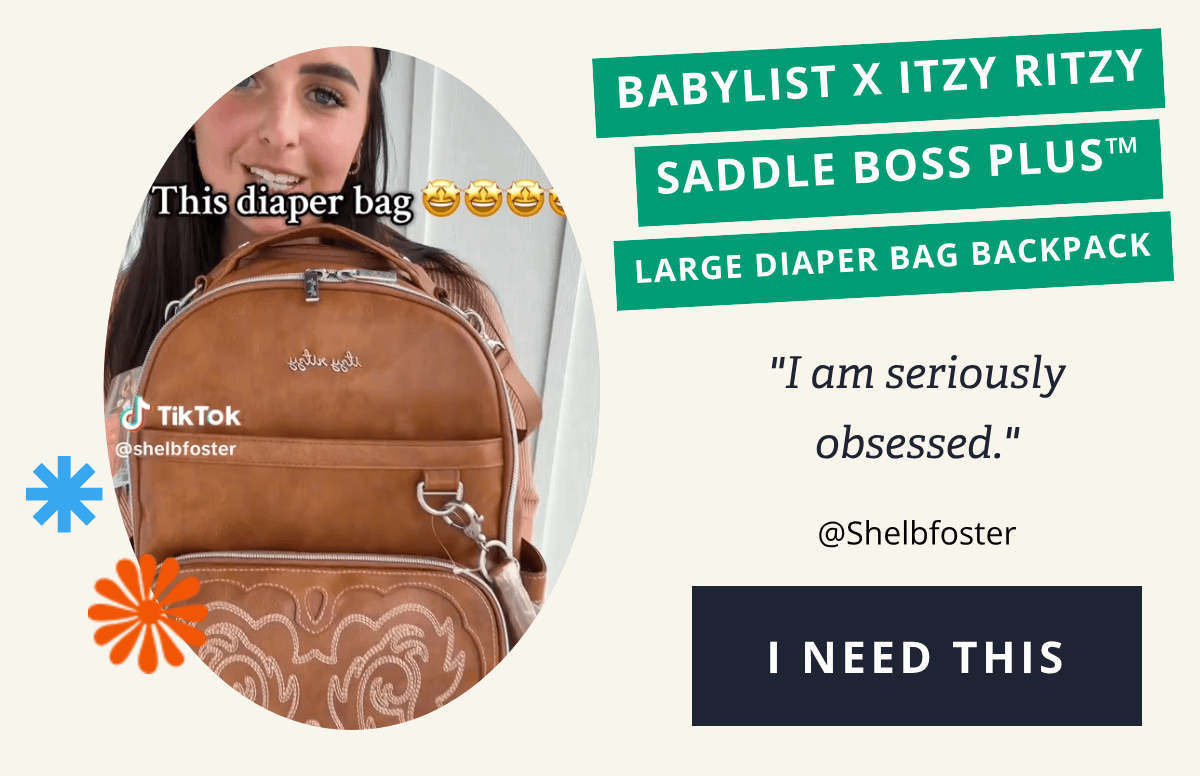 Babylist X Itzy Ritzy Saddle Boss Plus™ Large Diaper Bag Backpack "I am seriously obsessed." - @Shelbfoster  [ I NEED THIS ]
