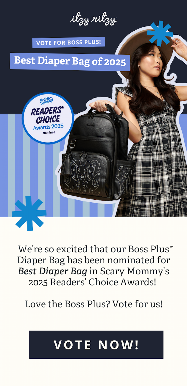 Vote for Boss Plus! Best Diaper Bag of 2025 | We’re so excited that our Boss Plus  Diaper Bag has been nominated for Best Diaper Bag in Scary Mommy’s 2025 Readers’ Choice Awards!   Love the Boss Plus? Vote for us!