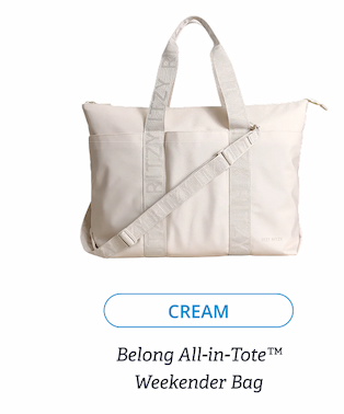 CREAM | Belong All-in-Tote™️ Weekender Bag