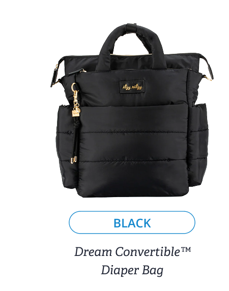 BLACK | Dream Convertible™️ Diaper Bag