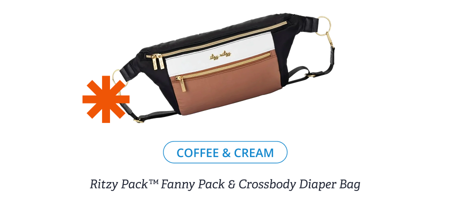 COFFEE & CREAM - Ritzy Pack™ Fanny Pack & Crossbody Diaper Bag [ SHOP FAST + UP TO 80% OFF ]