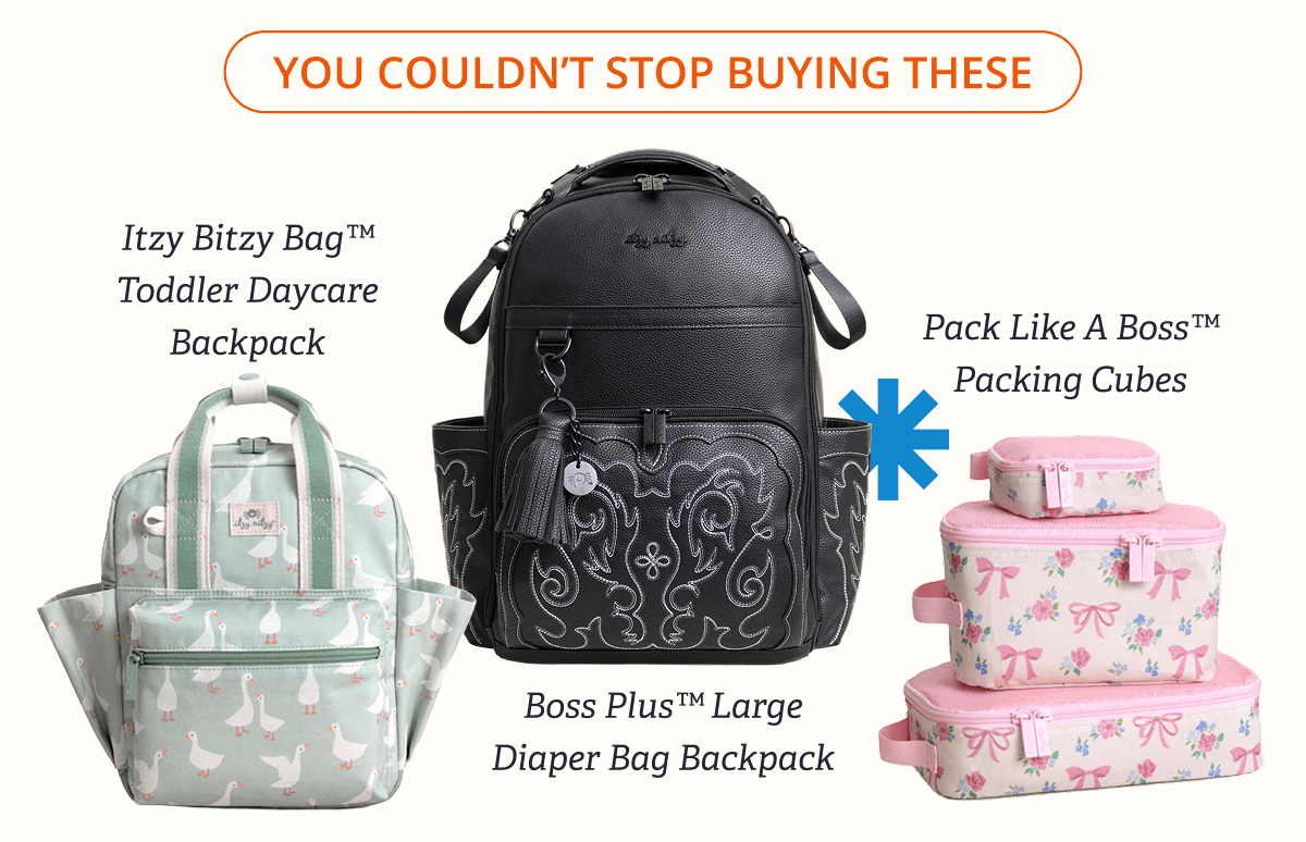 You Couldn’t Stop Buying These - Itzy Bitzy Bag™ Toddler Daycare Backpack - Boss Plus™ Large Diaper Bag Backpack -  Pack Like A Boss™ Packing Cubes