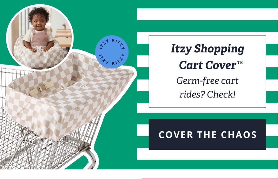 Itzy Shopping Cart Cover™ - Germ-free cart rides? Check! [ COVER THE CHAOS ]