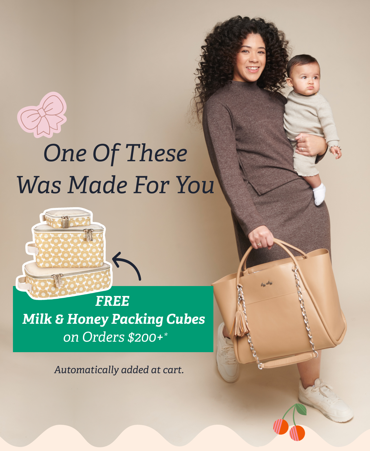 One of These Was Made for You | FREE Milk & Honey Packing Cubes  On Orders $200+* | Automatically added at cart.