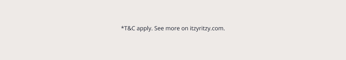 *T&C apply. See more on itzyritzy.com.