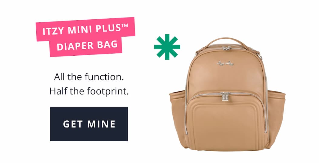Itzy Mini Plus™ Diaper Bag All the function. Half the footprint.  [ GET MINE ]