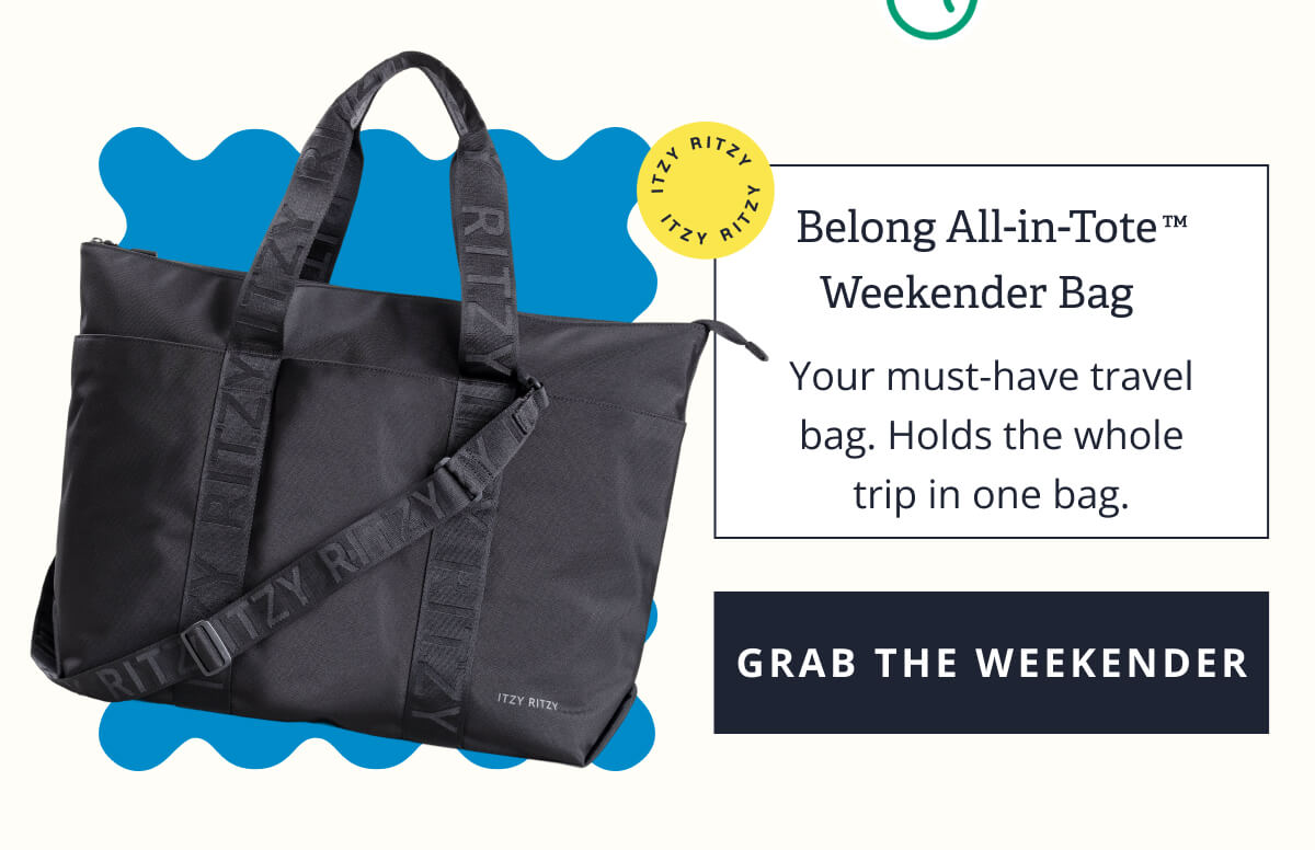 Belong All-in-Tote™ Weekender Bag | Your must-have travel bag. Holds the whole trip in one bag. [ GRAB THE WEEKENDER ]