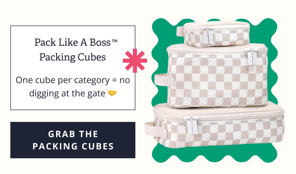 Pack Like A Boss™ Packing Cubes | One cube per category = no digging at the gate 🤝 [ GRAB THE PACKING CUBES ]
