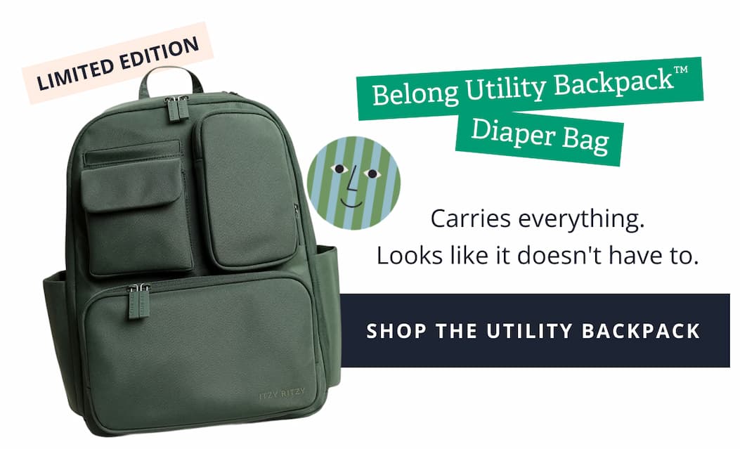 Belong Utility Backpack™ Diaper Bag.  Carries everything. Looks like it doesn't have to. [ SHOP THE UTILITY BACKPACK ]