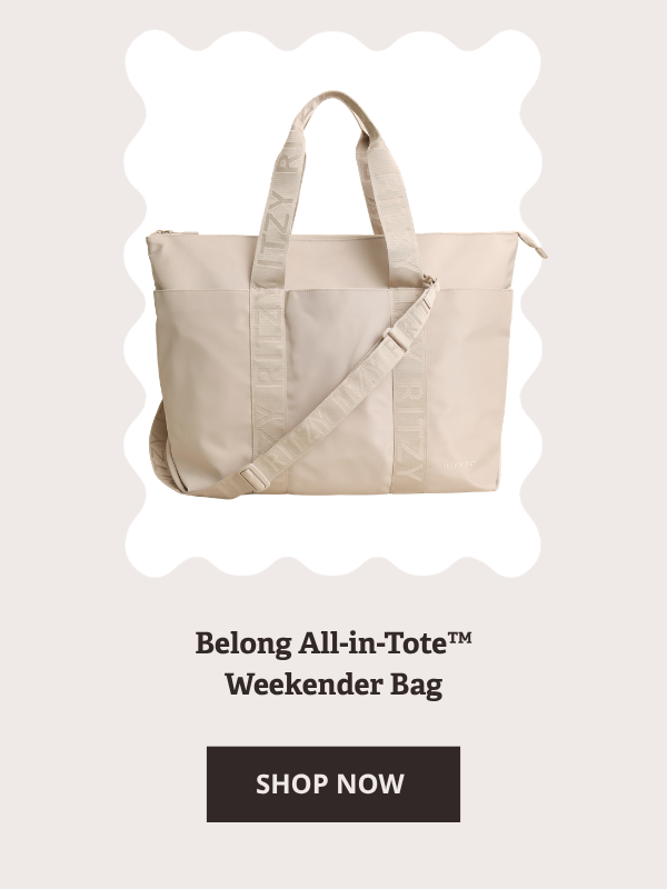Belong All-in-Tote™ Weekender Bag in Toast