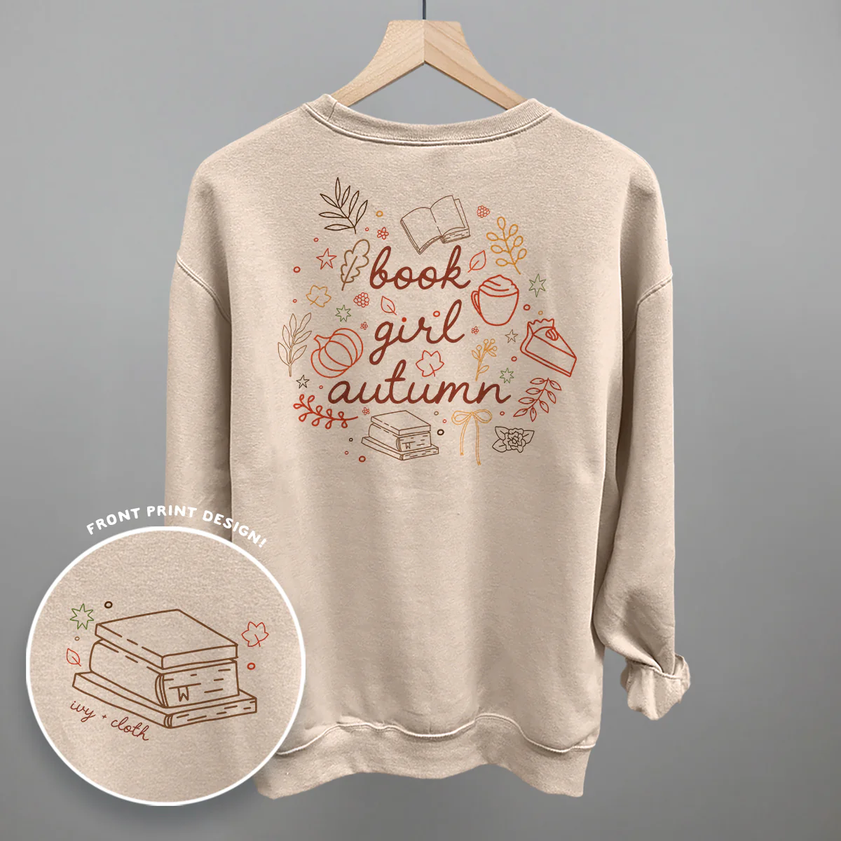 Image of Book Girl Autumn (Back Print)