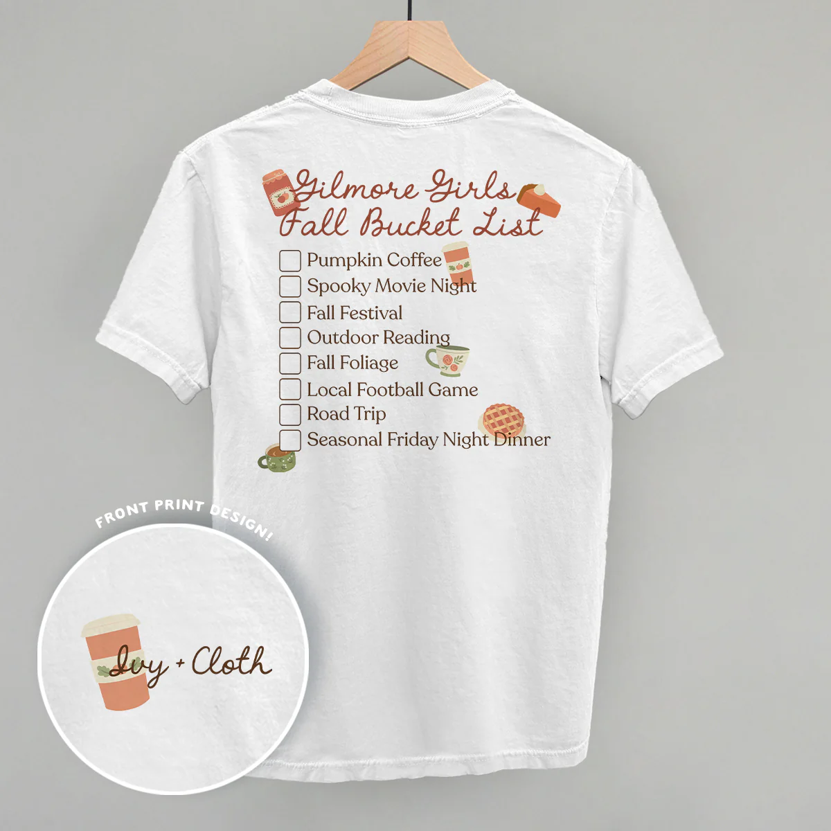 Image of Gilmore Girls Fall Bucket List (Back Print)