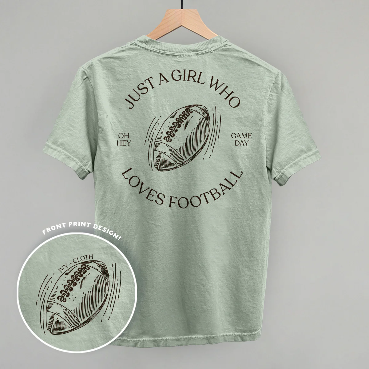 Image of Just A Girl Who Loves Football (Back Print)