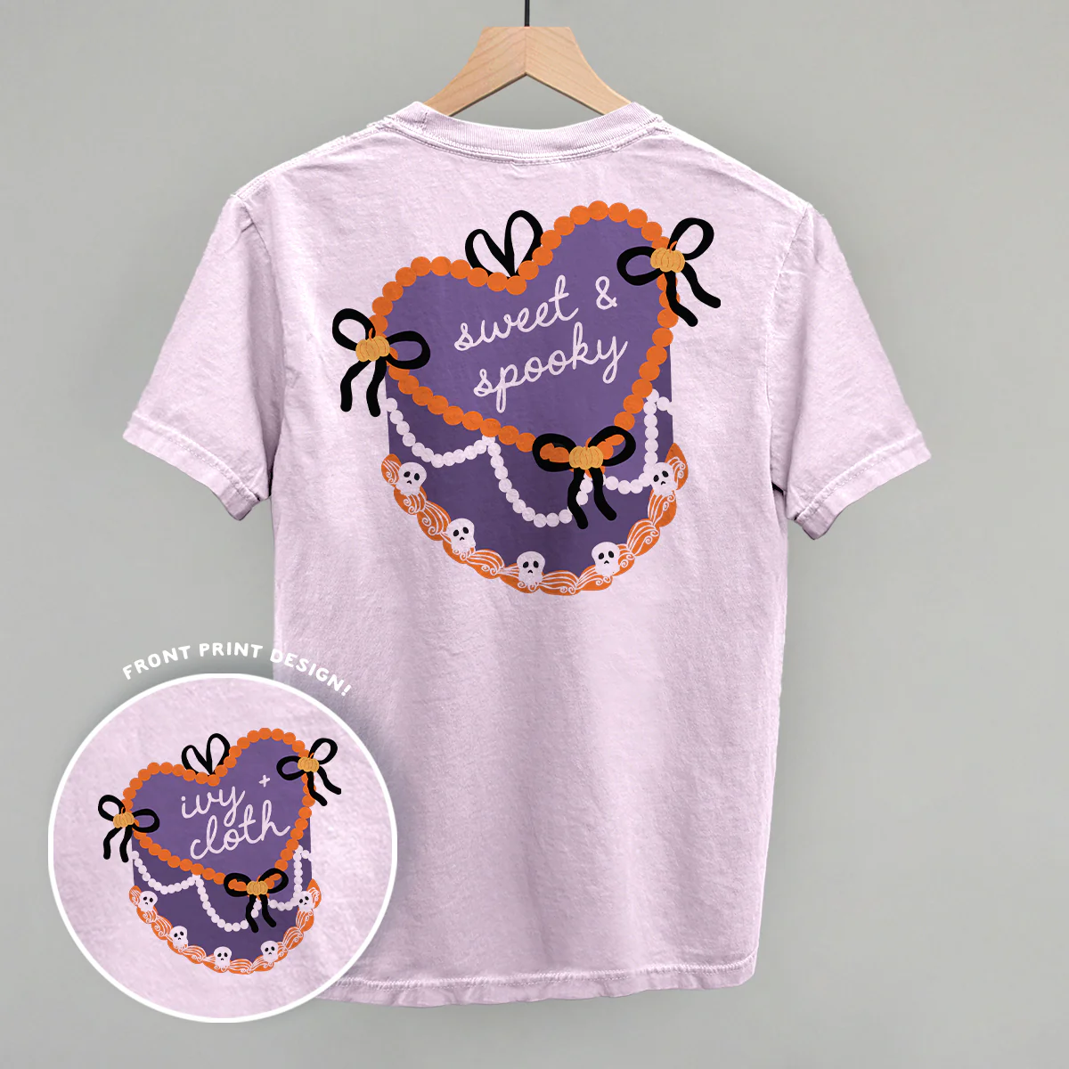 Image of Sweet & Spooky Vintage Cake (Back Print)