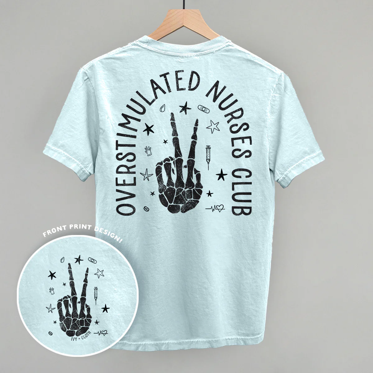 Image of Overstimulated Nurses Club (Back Print)