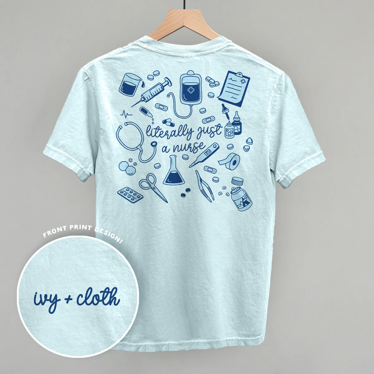 Image of Literally Just A Nurse Doodles (Back Print)
