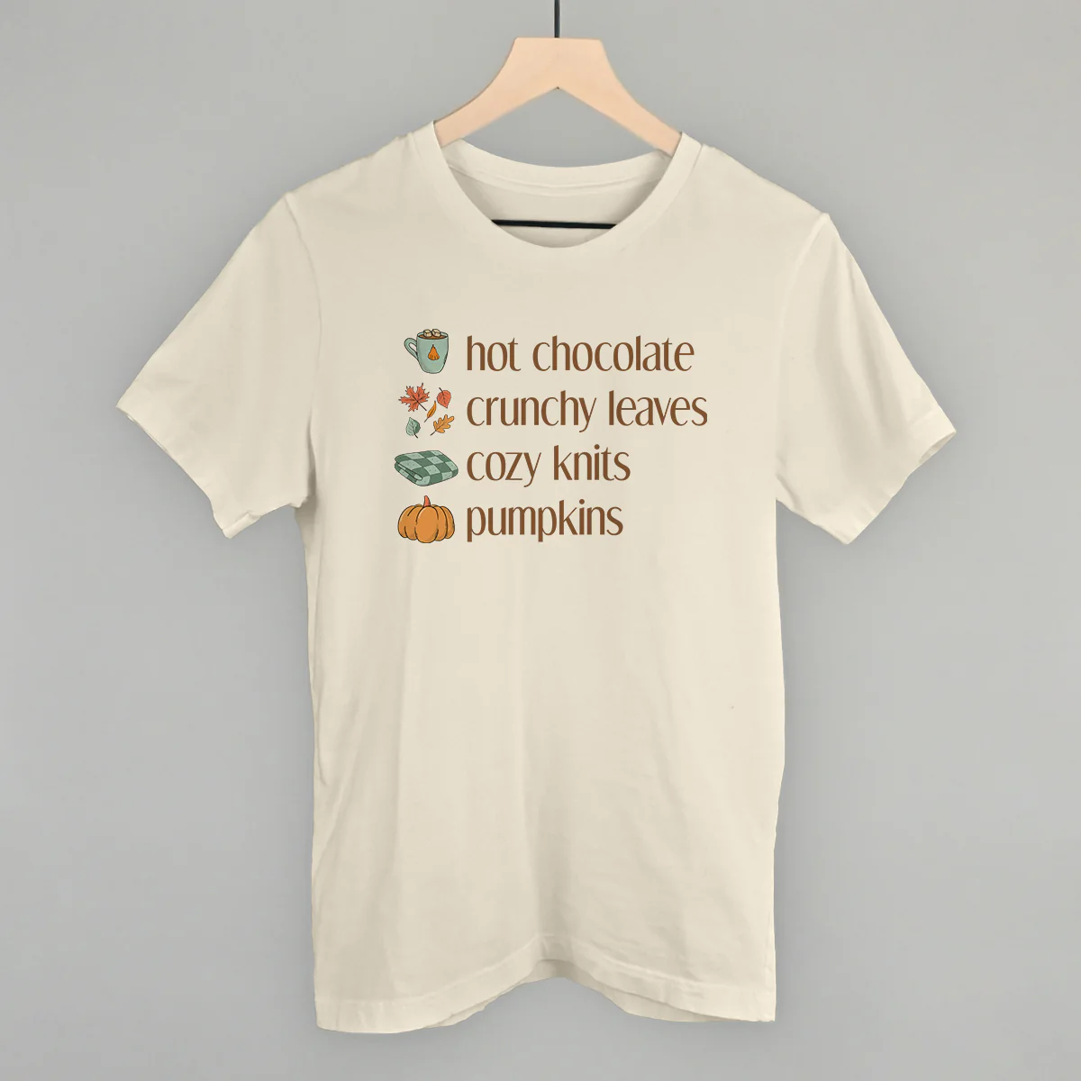 Image of Hot Chocolate, Crunchy Leaves, Cozy Knits, Pumpkins