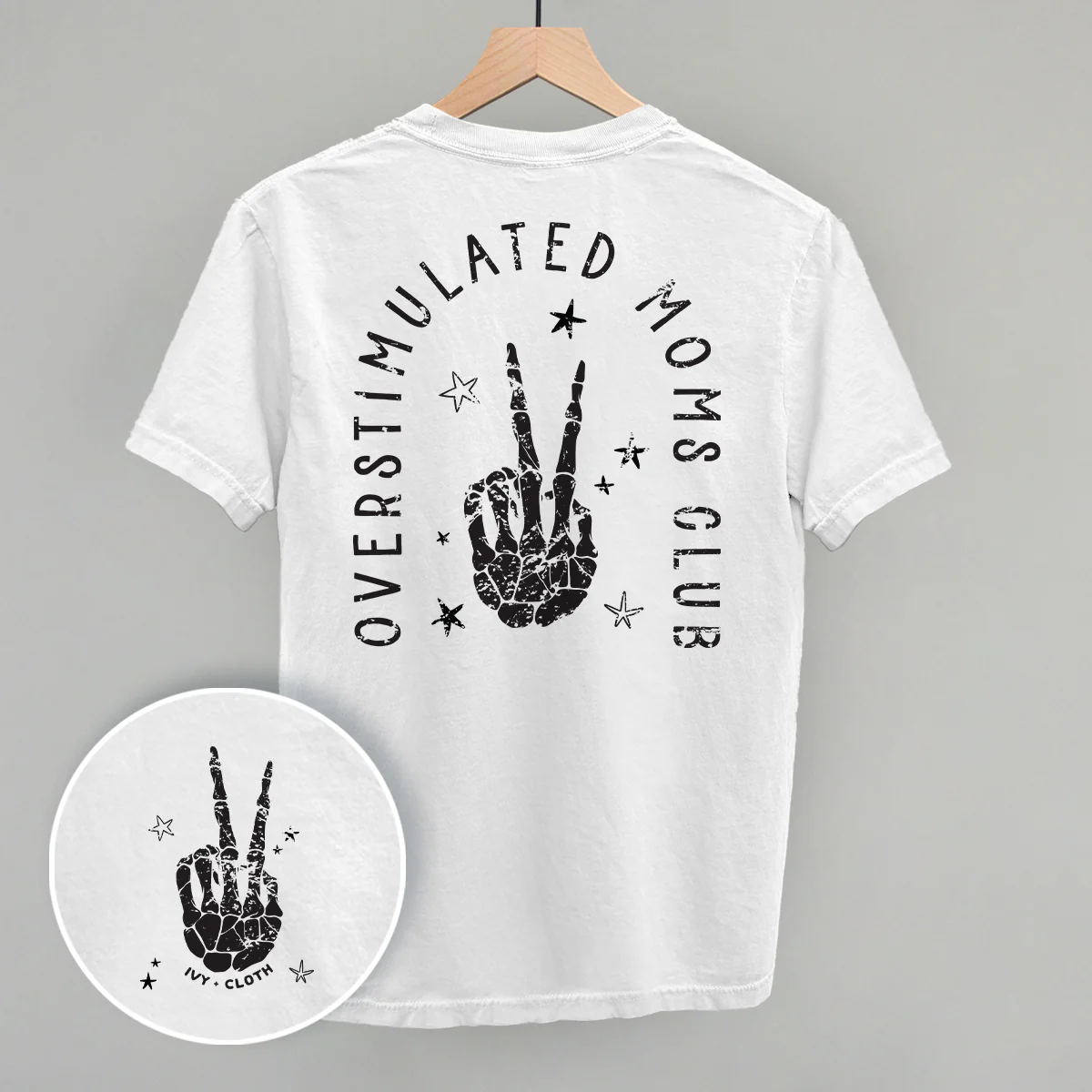 Image of Overstimulated Moms Club Skeleton (Back Print)