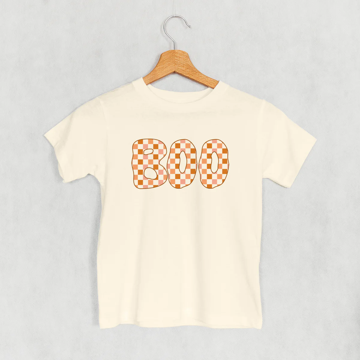 Image of Boo Checkered (Pink & Orange) (Kids)