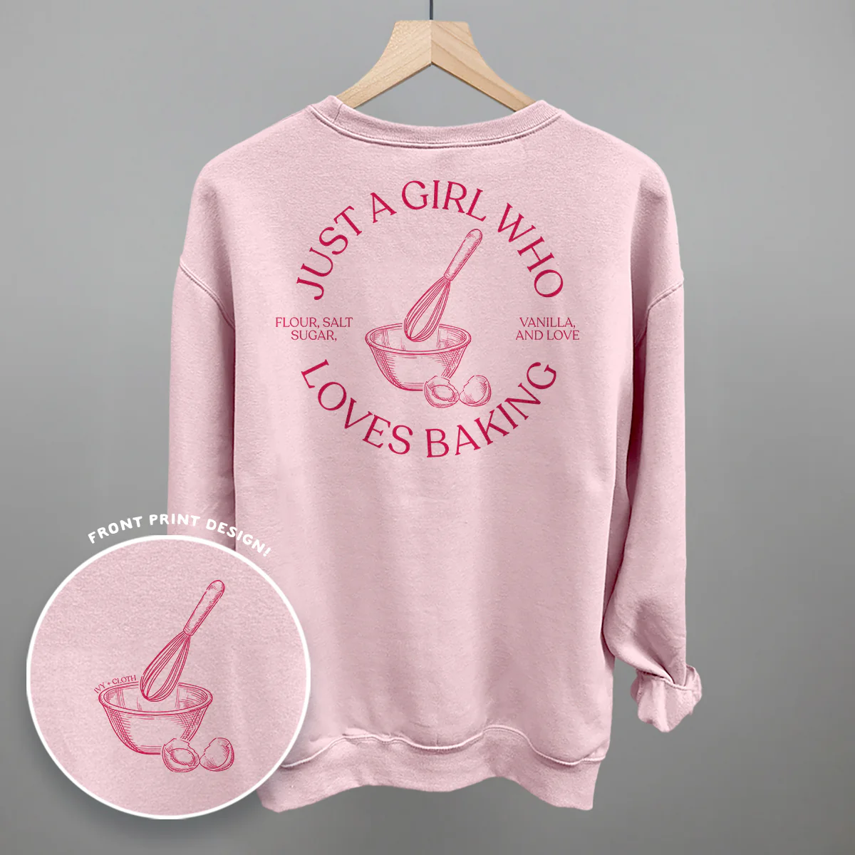 Image of Just A Girl Who Loves Baking (Back Print)