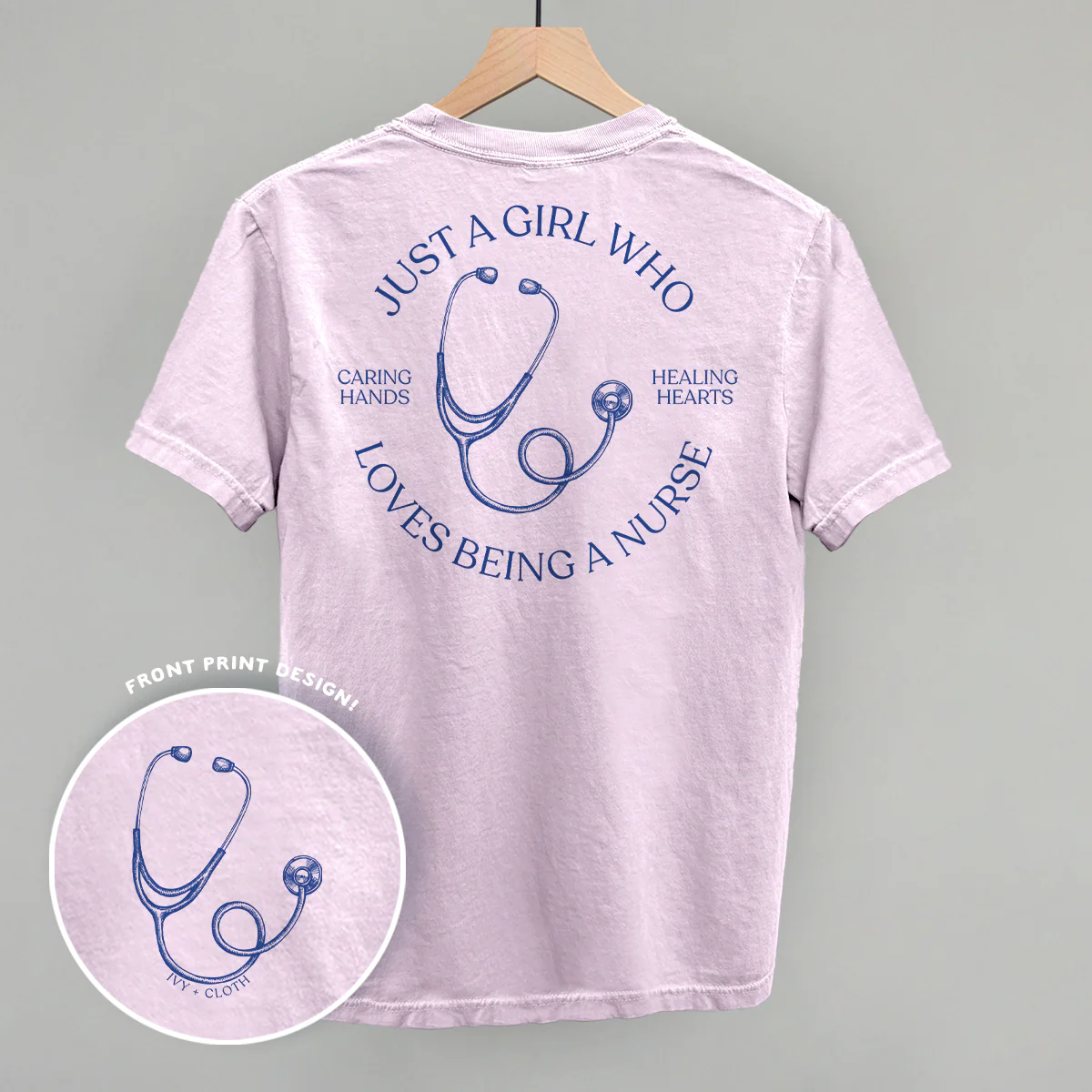 Image of Just A Girl Who Loves Being A Nurse (Back Print)