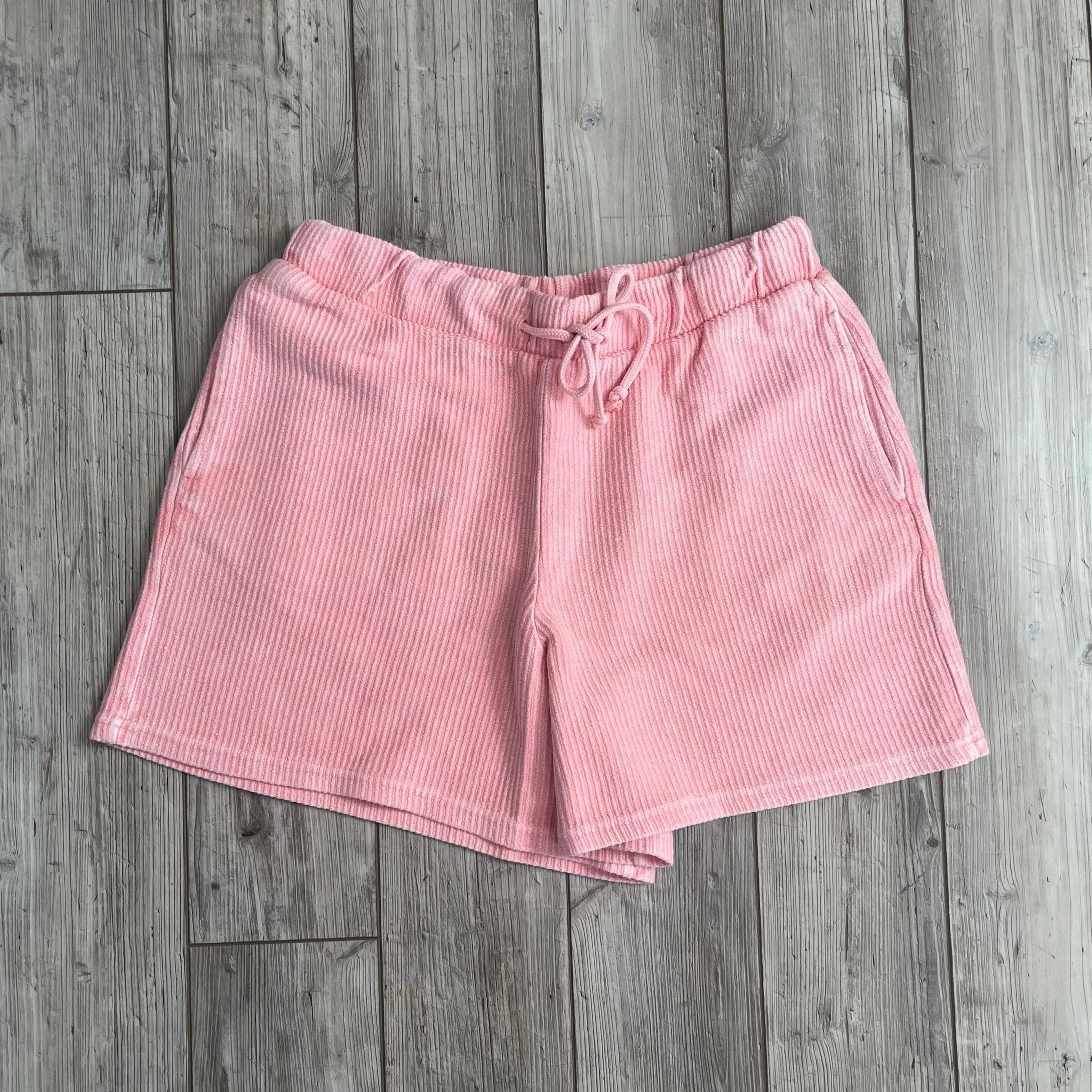 Image of Blossom Pink Corded Shorts