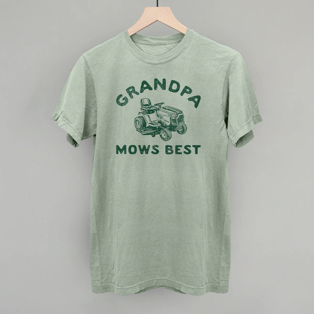 Image of Grandpa Mows Best